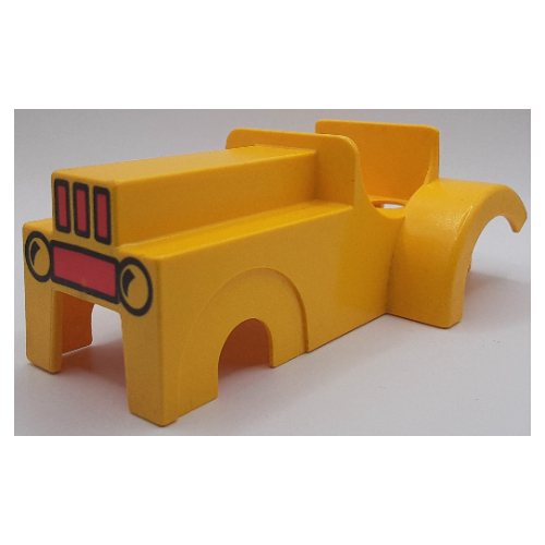 Visuel indicatif Rebrickable de Duplo corps de tracteur avec motif imprimé grille (Duplo Tractor Body with Grille Print)