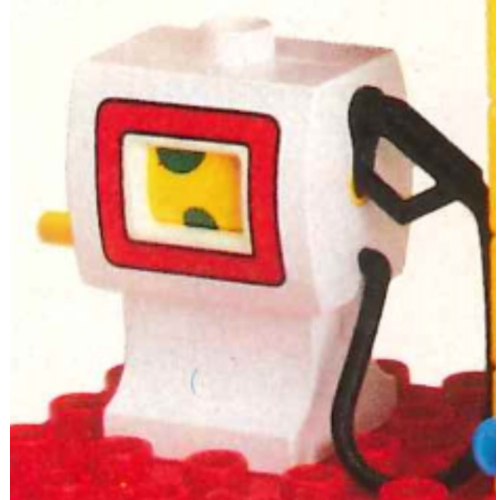Visuel indicatif Rebrickable de Duplo Pompe à gaz / carburant / essence, blanc (Duplo Gas / Fuel / Petrol Pump, White)