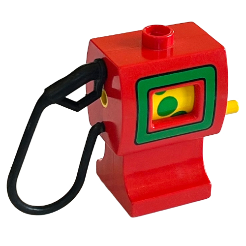Visuel indicatif Rebrickable de Duplo Pompe à gaz / carburant / essence, rouge (Duplo Gas / Fuel / Petrol Pump, Red)
