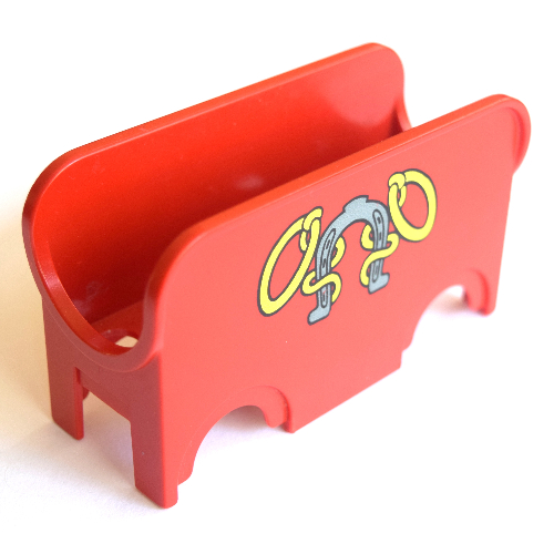 Visuel indicatif Rebrickable de Carrosserie Duplo avec motif imprimé fer à cheval et corde (Duplo Car Body Wagon with Horseshoe and Rope Print)