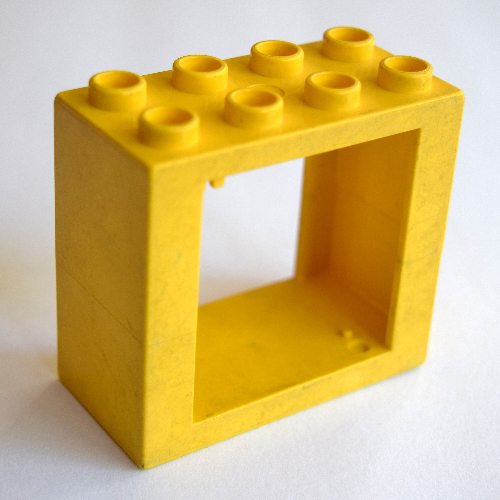 Visuel indicatif Rebrickable de Duplo porte / fenêtre cadre plat face avant sans attaches (Duplo Door / Window Frame Flat Front Surface without Clips)