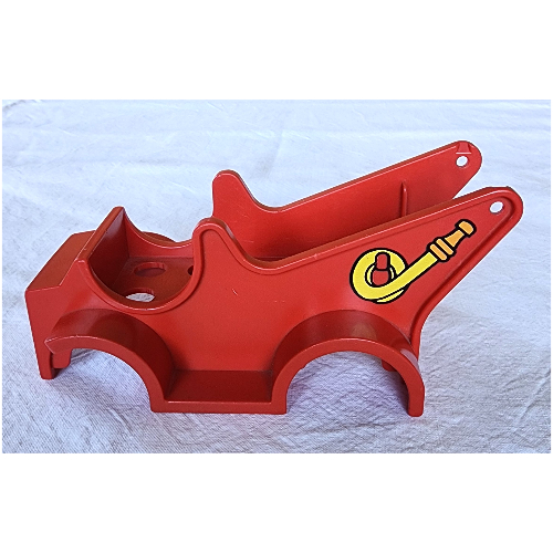 Visuel indicatif Rebrickable de Duplo camion de carrosserie de voiture avec le modèle imprimé de tuyau d'incendie (Duplo Car Body Truck with Fire Hose Print)