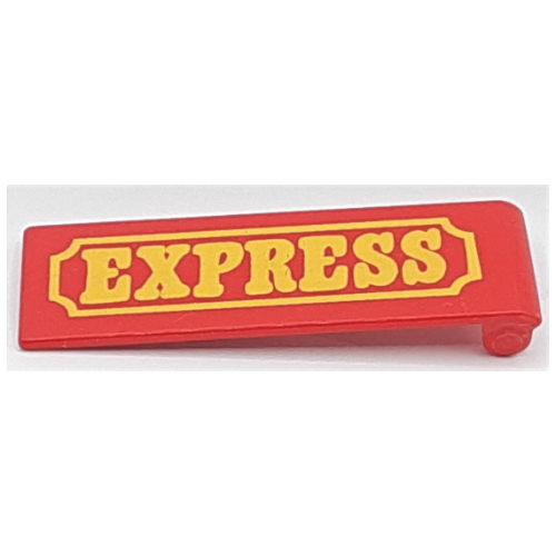 Visuel indicatif Rebrickable de Porte Duplo 1 x 4 x 1 avec motif imprimé jaune 'EXPRESS' (Duplo Door 1 x 4 x 1 with Yellow 'EXPRESS' Print)