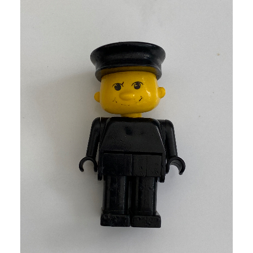 Visuel indicatif Rebrickable de Figurine de base Humain, Pieds noirs, Chapeau noir (Basic Figure Human, Black Legs, Black Hat)