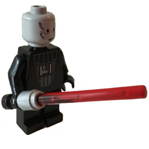 Minifigurine Assemblage complet, Dark Vador avec sabre laser (Minifig Complete Assembly, Darth Vader with Light-Up Lightsaber)