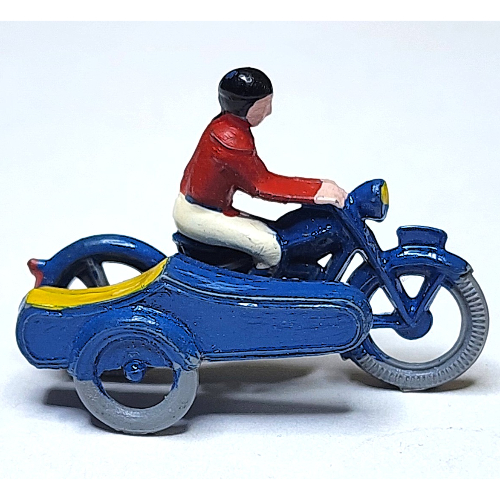 Visuel indicatif Rebrickable de Moto échelle ho, touring avec sidecar long (HO Scale Motorcycle, Touring with Sidecar Long)