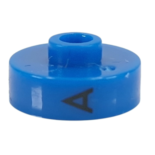 Visuel indicatif Rebrickable de Perle pour stylo, ronde courte à bord plat, inscriptions 'A', 'J', 'T' (Pen Bead, Round Short, Flat Edge with 'A', 'J', 'T' Print)