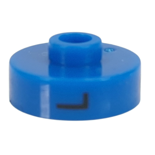 Visuel indicatif Rebrickable de Perle pour stylo, ronde courte à bord plat, inscriptions 'L', '2', 'N' (Pen Bead, Round Short, Flat Edge with 'L', '2', 'N' Print)