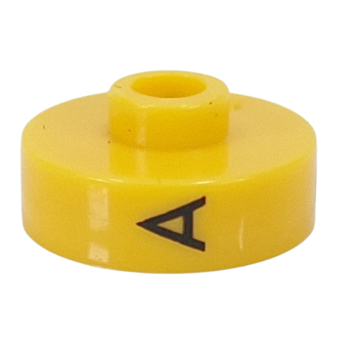 Visuel indicatif Rebrickable de Perle pour stylo, ronde courte à bord plat, inscriptions 'A', 'R', 'V' (Pen Bead, Round Short, Flat Edge with 'A', 'R', 'V' Print)