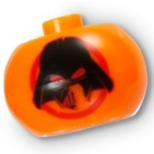 Visuel indicatif Rebrickable de Perle de stylo, orbe rond avec motif imprimé tête de Dark Vador (Pen Bead, Round Orb with Darth Vader Head Print)