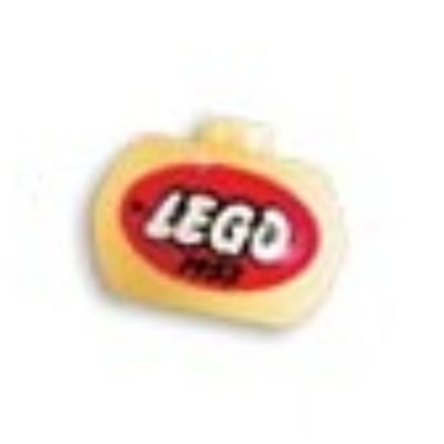 Visuel indicatif Rebrickable de Perle pour stylo, sphérique avec le logo LEGO classique imprimé (Pen Bead, Round Orb with Classic LEGO Logo Print)