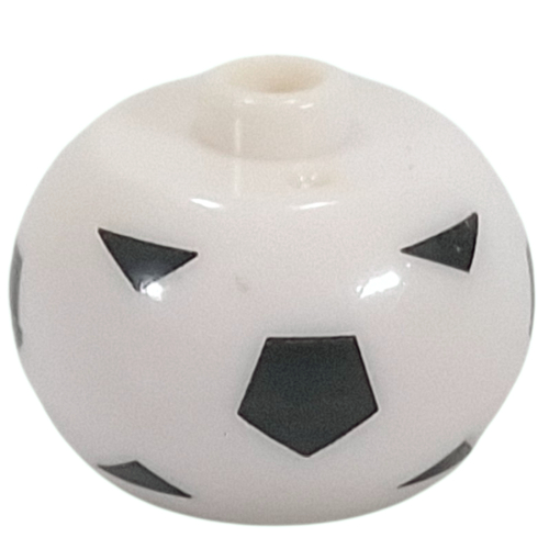 Visuel indicatif Rebrickable de Perle pour stylo, sphérique avec ballon de football imprimé (Pen Bead, Round Orb with Soccer Ball Print)