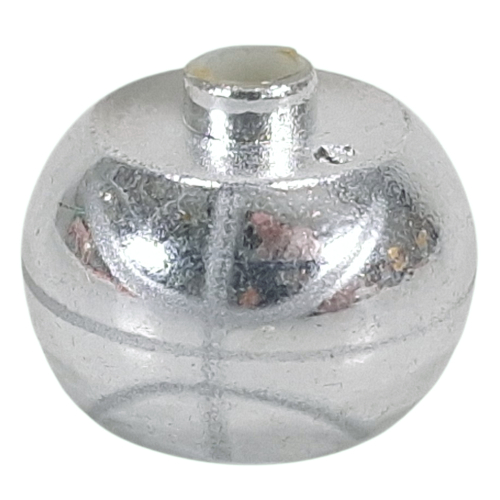 Visuel indicatif Rebrickable de Perle de stylo, orbe rond avec basket-bille, lignes blanches courbes motif imprimé (Pen Bead, Round Orb with Basketball, Curved White Lines Print)