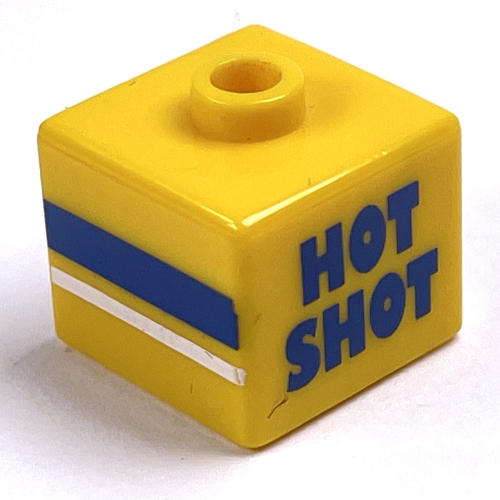 Visuel indicatif Rebrickable de Perle de stylo, carré avec 'HOT SHOT', 'SCORE!' et '23' motif imprimé (Pen Bead, Square with 'HOT SHOT', 'SCORE!' and '23' Print)
