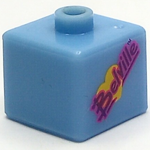 Visuel indicatif Rebrickable de Perle de stylo, carré avec le logo Belville imprimé (Pen Bead, Square with Belville Logo Print)