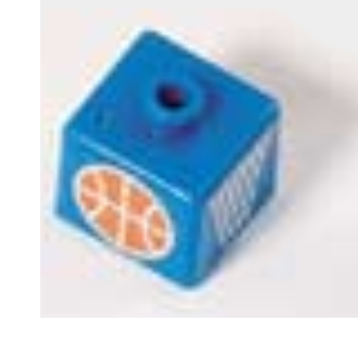 Visuel indicatif Rebrickable de Perle pour stylo, carrée avec motif de basket-bille et cerceau (Pen Bead, Square with Basketball and Hoop Print)