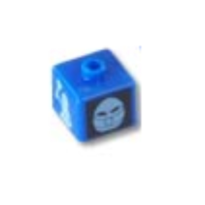 Visuel indicatif Rebrickable de Perle de stylo, carré avec turaga nokama, motif imprimé rau (Pen Bead, Square with Turaga Nokama, Rau Print)