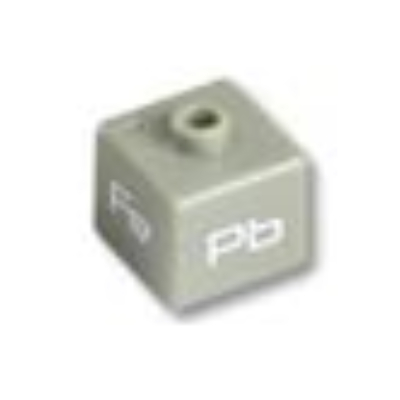Visuel indicatif Rebrickable de Perle pour stylo, carrée, inscriptions 'Fe', 'U', 'Mn', and 'Pb' (Pen Bead, Square with 'Fe', 'U', 'Mn', and 'Pb' Print)