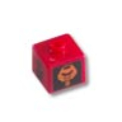 Visuel indicatif Rebrickable de Perle pour stylo, carrée avec turaga vakama, motif huna (Pen Bead, Square with Turaga Vakama, Huna Print)