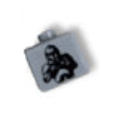 Visuel indicatif Rebrickable de Perle pour stylo, carrée avec motif clone trooper (Pen Bead, Square with Clone Trooper Print)