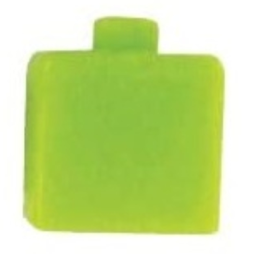 Visuel indicatif Rebrickable de Perle de stylo, carré avec motif imprimé figurine Bionicle vert (Pen Bead, Square with Green Bionicle Figure Print)