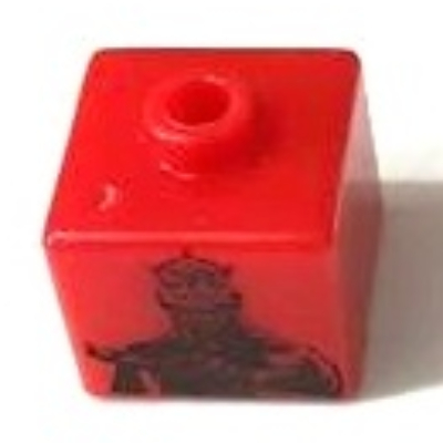 Visuel indicatif Rebrickable de Stylo perle, carré avec foncé Maul, motif imprimé Obi-Wan Kenobi (Pen Bead, Square with Darth Maul, Obi-Wan Kenobi Print)
