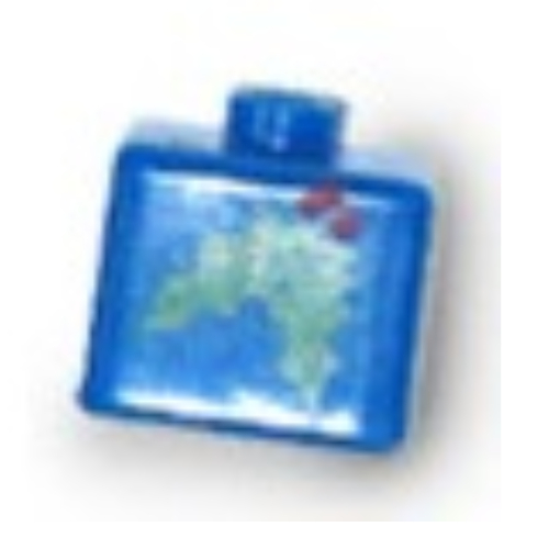 Visuel indicatif Rebrickable de Perle pour stylo, carrée avec motif houx (Pen Bead, Square with Holly Print)