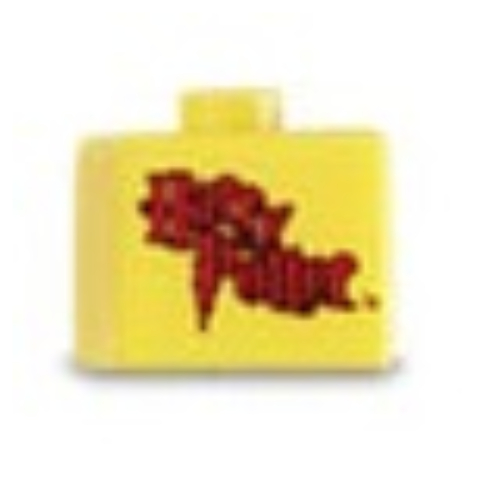 Visuel indicatif Rebrickable de Perle stylo, carré avec motif imprimé 'HARRY POTTER' (Pen Bead, Square with 'HARRY POTTER' Print)