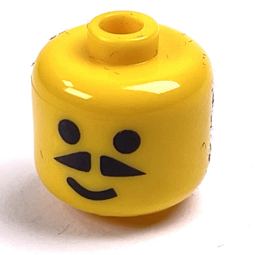 Visuel indicatif Rebrickable de Perle pour stylo, grand cylindre à bords arrondis avec tête de figurine avec motif moustache (Pen Bead, Round Large, Curved Edges / Cylinder with Minifig Head with Moustache Print)