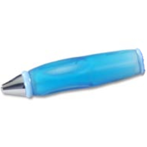 Visuel indicatif Rebrickable de Corps de stylo, avec embout chromé, extrémités bleu clair (Pen Body, with Chrome Tip, Light Blue Ends)