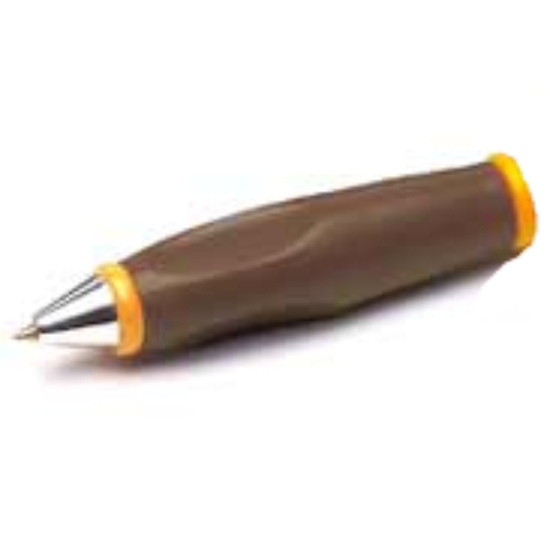 Visuel indicatif Rebrickable de Corps de stylo, avec embout chromé, extrémités orange (Pen Body, with Chrome Tip, Orange Ends)