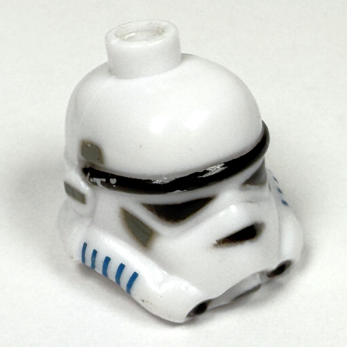Visuel indicatif Rebrickable de Perle de stylo, casque, Stormtrooper avec azur évents motif imprimé (Pen Bead, Helmet, Stormtrooper with Azure Vents Print)