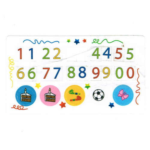 Visuel indicatif Rebrickable de Feuille d’autocollants pour le set 850791-1 (Sticker Sheet for Set 850791-1)