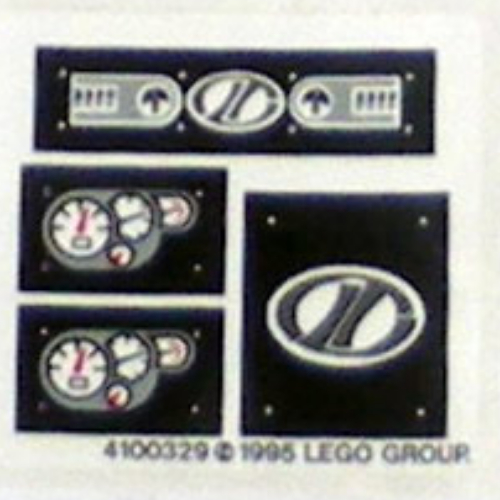 Visuel indicatif Rebrickable de Feuille d’autocollants pour le set 8408-1 (Sticker Sheet for Set 8408-1)