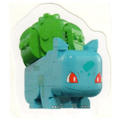 Visuel indicatif Rebrickable de Autocollant, Jeu intelligent, Pokémon, Bulbasaur (Sticker, Smart Play, Pokémon, Bulbasaur)