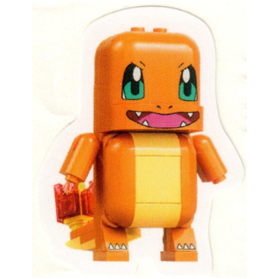 Visuel indicatif Rebrickable de Autocollant, jeu intelligent, Pokémon, charmeur (Sticker, Smart Play, Pokémon, Charmander)