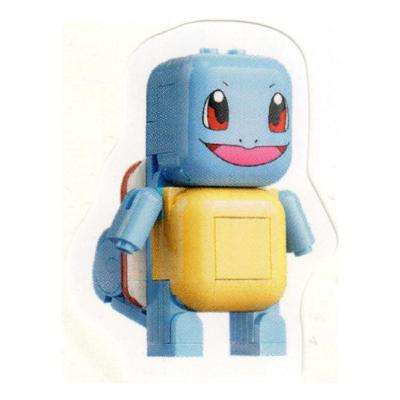 Visuel indicatif Rebrickable de Autocollant, jeu intelligent, Pokémon, tourbillon (Sticker, Smart Play, Pokémon, Squirtle)