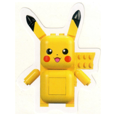 Visuel indicatif Rebrickable de Autocollant, Jeu intelligent, Pokémon, Pikachu (Sticker, Smart Play, Pokémon, Pikachu)