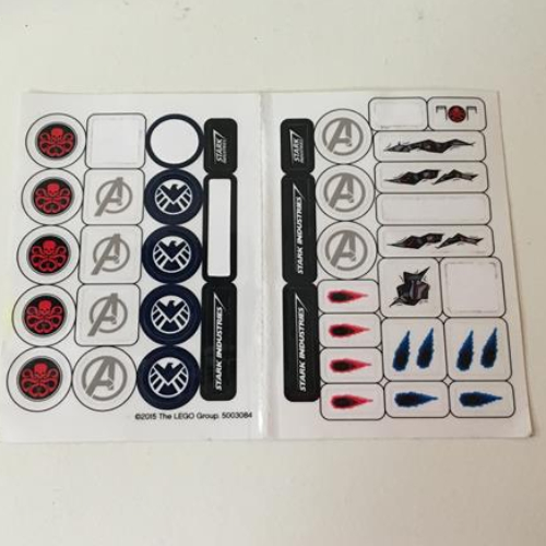 Visuel indicatif Rebrickable de Feuille d’autocollants pour le set 5003084-1 (Sticker Sheet for Set 5003084-1)