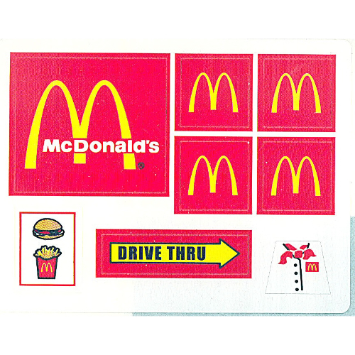 Visuel indicatif Rebrickable de Feuille d’autocollants pour le set 3438-1 (Sticker Sheet for Set 3438-1)