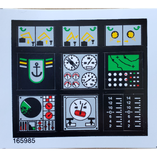 Visuel indicatif Rebrickable de Feuille d’autocollants pour le set 8839-1 (Sticker Sheet for Set 8839-1)