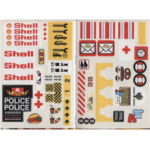 Visuel indicatif Rebrickable de Feuille d’autocollants pour le set 200-2 (Sticker Sheet for Set 200-2)