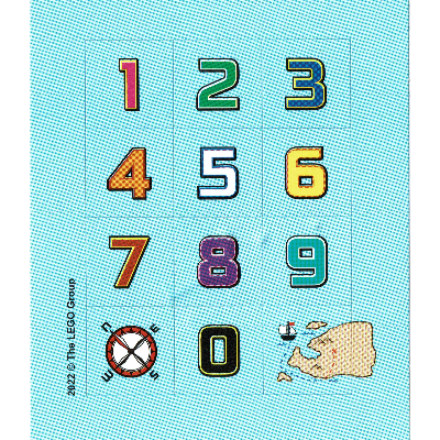 Visuel indicatif Rebrickable de Feuille d'autocollant 2 pour l'ensemble 5007766-1 (Sticker Sheet 2 for Set 5007766-1)