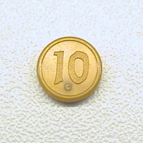 Visuel indicatif Rebrickable de Argent / Pièce avec Imprimé 10 (Money / Coin with Printed 10)