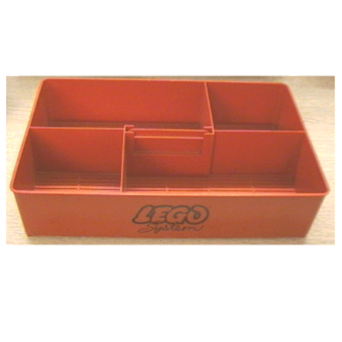 Bac de rangement, avec poignée rétractable sur le dessus - système LEGO (Storage Bin, with Retractable Handle on Top - LEGO System Print)