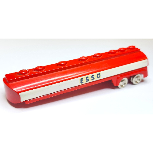 Visuel indicatif Rebrickable de Remorque Mercedes Tanker à échelle HO avec motif imprimé 'ESSO' (HO Scale Mercedes Tanker Trailer with 'ESSO' Print)