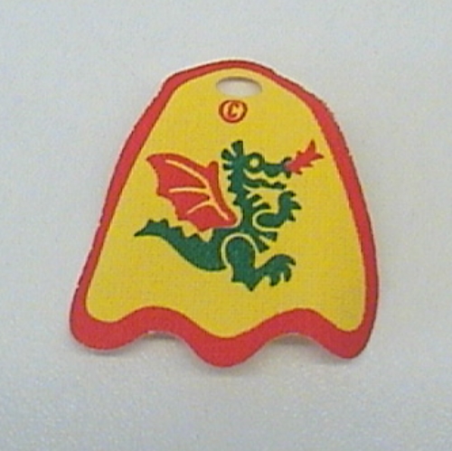 Cape, rond Lobes avec motif imprimé Dragon (Neckwear Cape, Round Lobes with Dragon Print)