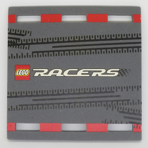 Visuel indicatif Rebrickable de Rampe, 20 x 20 avec marques de pneus et logo LEGO (Ramp, 20 x 20 with Tyre Marks and LEGO Logo Print)