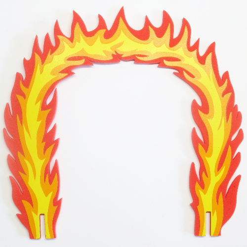 Visuel indicatif Rebrickable de Toile de fond, arc, mousse coureurs cerceau de flamme 26 x 24 (Backdrop, Arch, Foam Racers Flame Hoop 26 x 24)