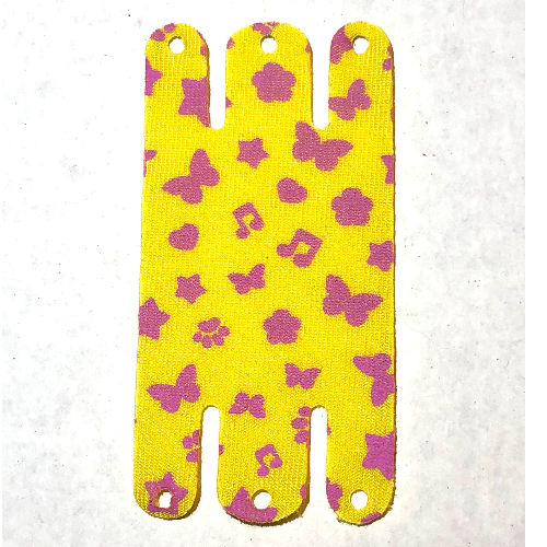 Visuel indicatif Rebrickable de Hamac, avec motif de fleurs roses foncées, papillons, cœurs et notes de musique (Hammock, with Dark Pink Flowers, Butterflies, Hearts, and Music Notes Pattern)